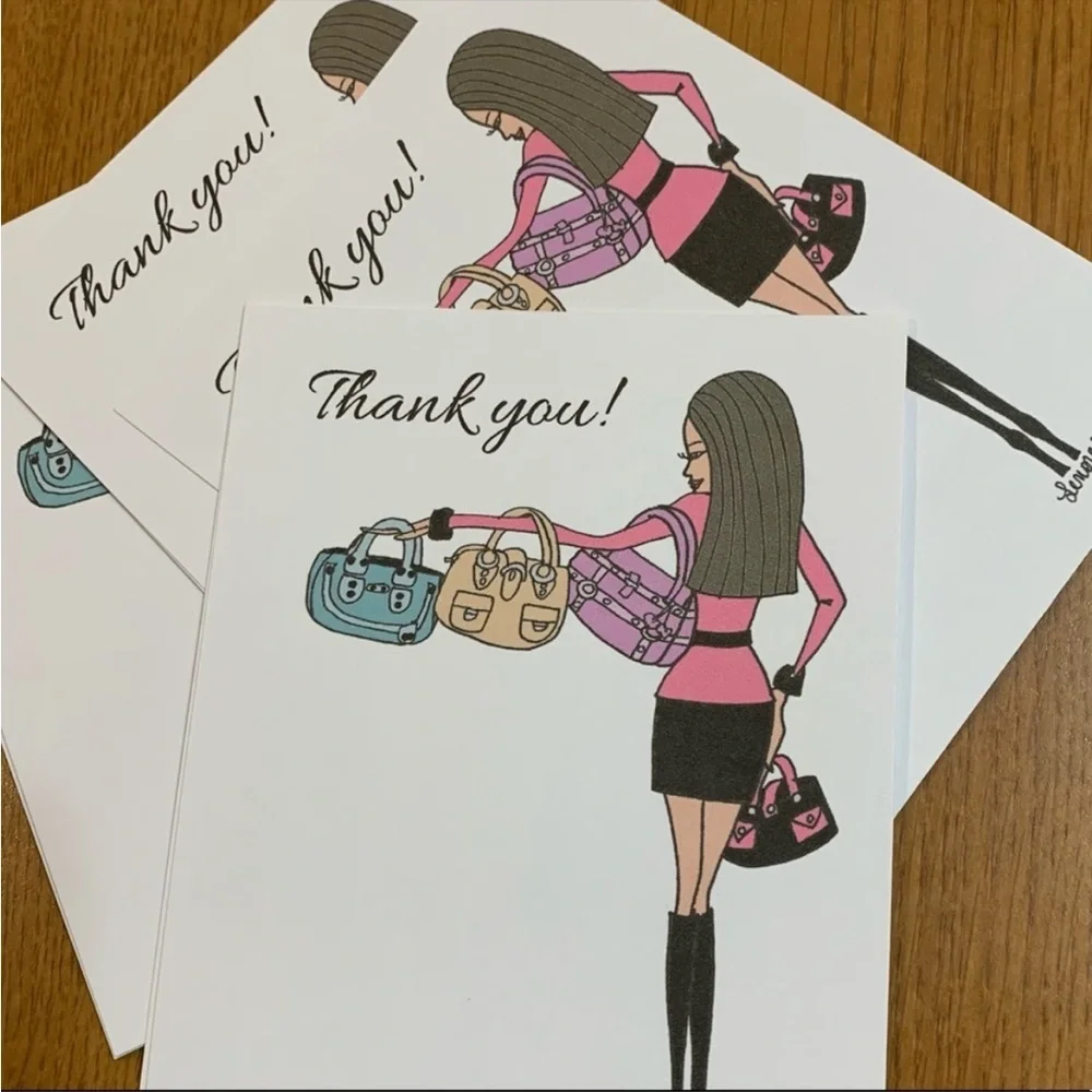 20 piece shopping diva Shipping bundle note cards & 10”X 13” poly mailers